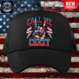 AFF Call Me Crazy Peace Trucker Hat