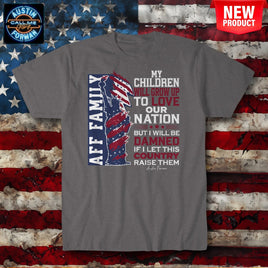 AFF Love Our Nation Front Design T-Shirt