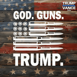 God Guns Trump Sticker