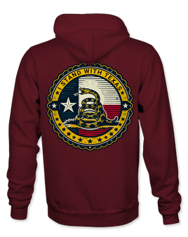 I stand with Texas don't tread on me Hoodie