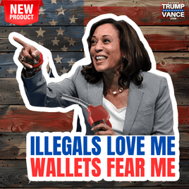 Illegals Love Me 2"x3" Stickers