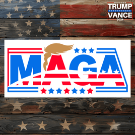 Maga Hair USA Sticker