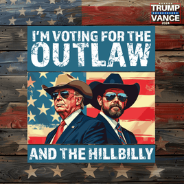 Outlaw and Hillbilly USA Sticker