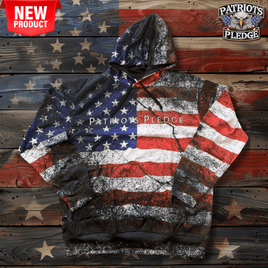 Patriots Pledge© American Flag Hoodie