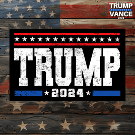 Trump 2024 White Lettering Sticker