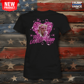 Trump Kisses Ladies T-Shirt