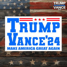 Trump Vance '24 Blue Sticker