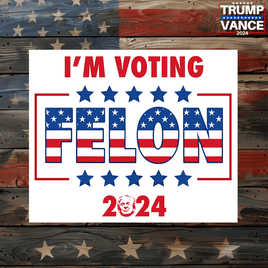 Voting Felon 2024 USA Sticker