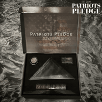 Patriot Pledge© Box 3 Black/Grey Poly Flag