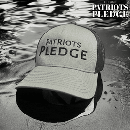 Patriots Pledge Embroidered Heather Charcoal/Black Snapback Hat