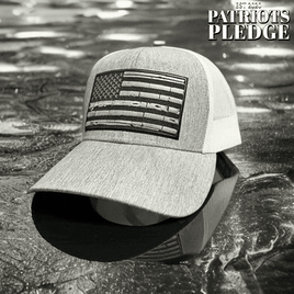 Patriots Pledge© Grey/White Snapback Hat