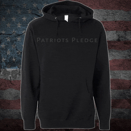 Patriots Pledge© OG Hoodie charcoal print