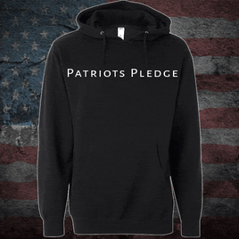 Patriots Pledge© OG Hoodie white print