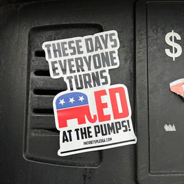 These Days Everyone Turns Red 2"x3" Stickers