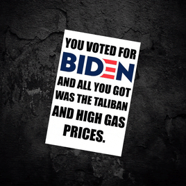 You Voted For Biden 2"x3" Sticker
